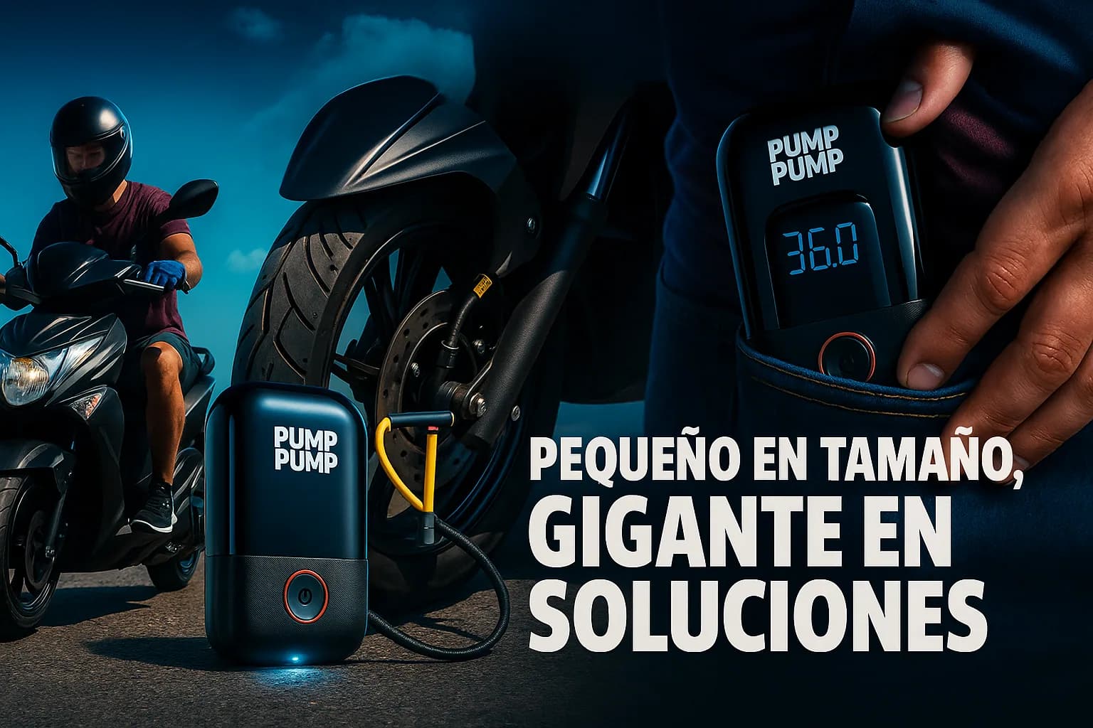 Inflador de Neumáticos Portátil Pump Pump, imagen 2